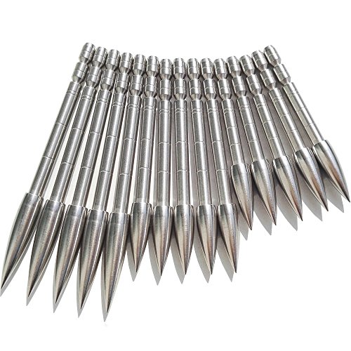 12 Pcs Archery Field Points 100/120/150/200 Grain Insert Points Archery Bullet Points Target Practice Tips for ID 4.2mm Shaft (100 grain)
