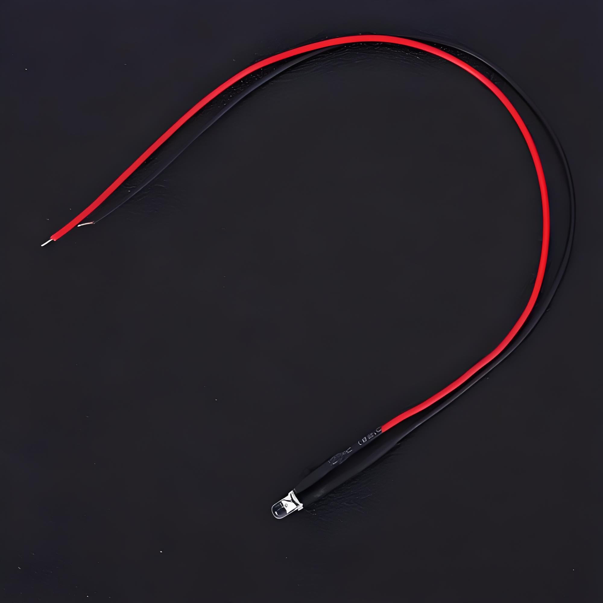 Fafeicy 50 Pezzi Diodi LED Cablato Emissione 5-12V 3mm 0.06W Luminosa Testa Tonda Luce Bianca Calda