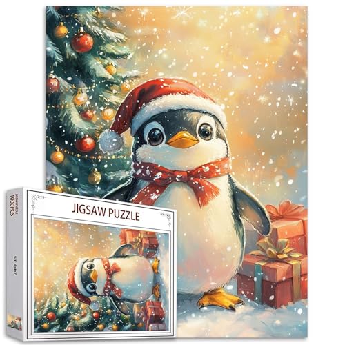 Christmas Penguin 1000-Piece Puzzle