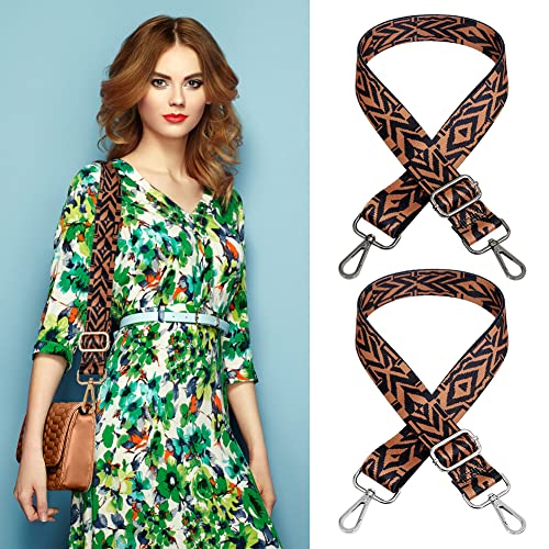Image of Wide Shoulder Strap Adjustable Shoulder Strap Bohemian Purse Strap Fashion Replacement Straps for Crossbody Handbag Guitar