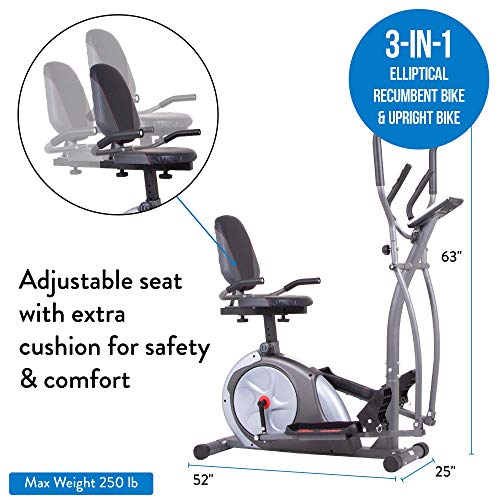 Body-Rider-BRT5800-3-in-1-Trio-Trainer-Workout-Machine-Black-Gray-Silver-and-Red