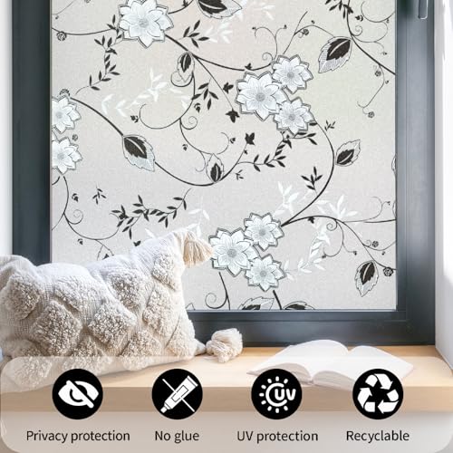 Película decorativa Frosted para ventana 17.5 x 2.2 in miniatura 5