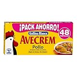 AVECREM - Gallina Blanca Caldo Sabor Pollo Estuche 48 Uds