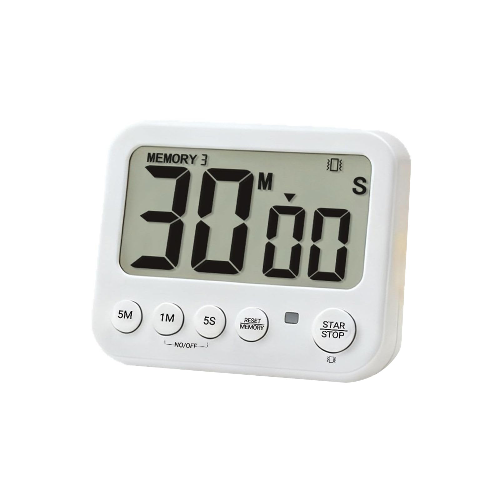 carotoe Multipurpose Timer Sturdy ABS Perfect Cooking Fitness Study Setup Kitchen Timers
