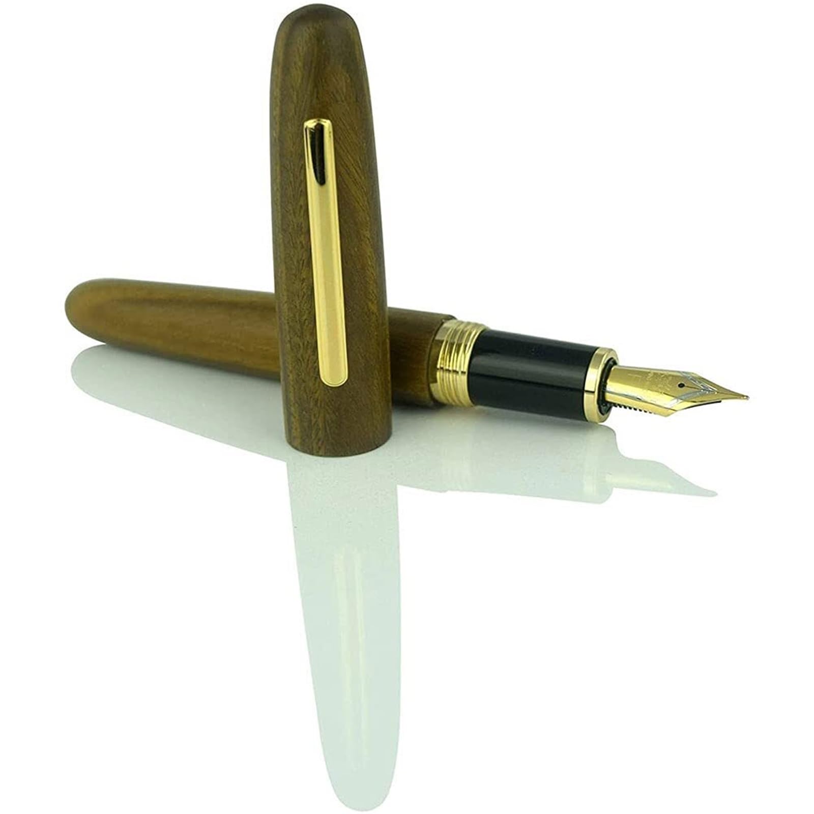 Penna in legno dal design classico con convertitore liscio penne