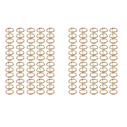 Anneaux de livre à 3 anneaux en métal argenté de 20 mm pour reliure de feuillets mobiles, 40 pièces