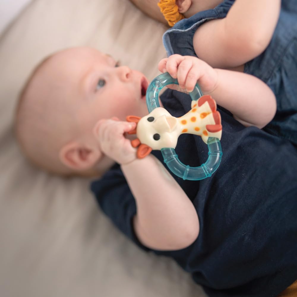 Vulli 010315 podwójny pierścień polerski Sophie la Girafe, zielony