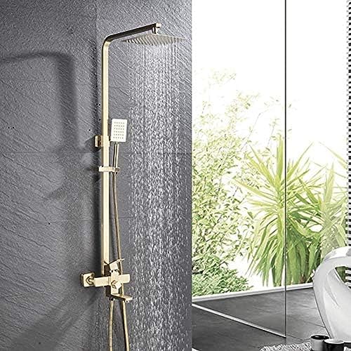 Mitigeur douche eau chaude froide à jet pluie ajustable et robinet baignoire