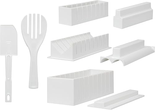 Helen's Asian Kitchen Kit de fabricación de sushi, juego de 5 piezas, sin BPA