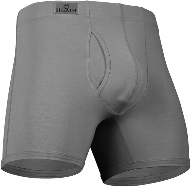 3.21 Men's Boxer Brief Underwear with Dual Support Pouch | Moisture Wicking Breathable Cooling Modal (5" Inseam)