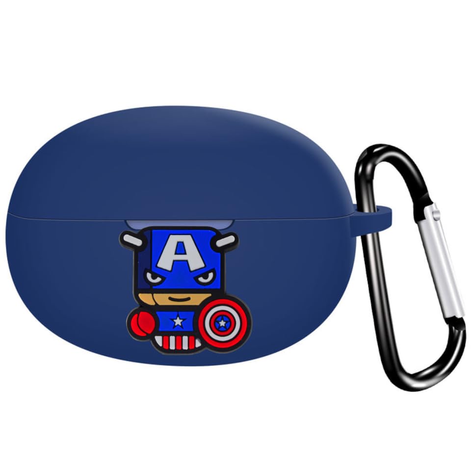 Silicone Protective Case For Realme Buds Air 5 - Shockproof Cover With Keychain