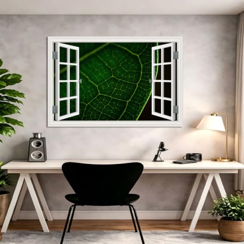 Cuadro lienzo efecto ventana de montañas con gran realismo visual para salas compactas 4