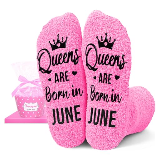 Image of HAPPYPOP Birthday Gifts Ideas for Mom - Pink Month Birthday Socks for Women
