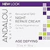Andalou-Naturals-Resveratrol-Q10-Night-Repair-Cream-For-Dry-Skin-Fine-Lines-Wrinkles-For-Softer-Smoother-Younger-Looking-Skin-17-Ounce Andalou Naturals Resveratrol Q10 Night Repair Cream, For Dry Skin, Fine Lines & Wrinkles, For Softer, Smoother, Younger Looking Skin, 1.7 Ounce