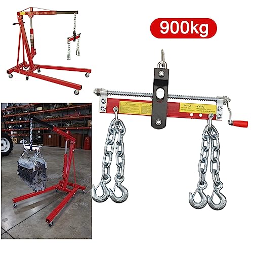 SUDEG Werkplaatskraan positioneerder, 900 kg balanceerder positioneerder werkplaatskraan motorkraan hefkraan traverse kraan werkplaats motordrager motorbrug kettinglengte: ca. 30 cm - Afbeelding 3