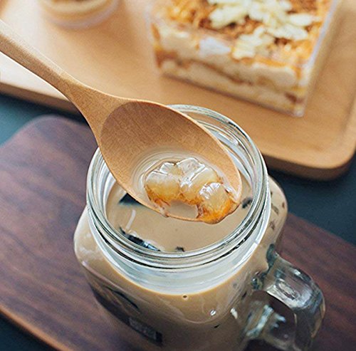 Amazon.de: Kentop 10Stk Holz Lffel Teelffel Kaffeelffel Kinderlffel  Bambus Lffel fr Honig Kaffee Tee Suppe Kche Kochen Utensil Werkzeug