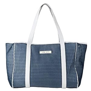 Nest Zip, Large, Non-See-Through Shoulder Bag, Tote bag for women,Lightweight, Washable,dullblue