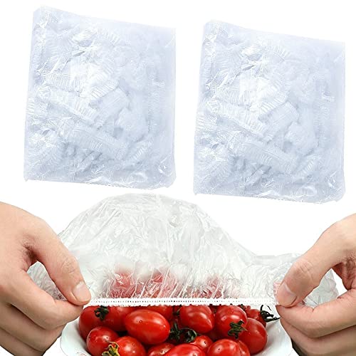 AWAVM Lot de 200 sacs rétractables pour conserver la fraîcheur du réfrigérateur en polyéthylène pour conserver la fraîcheur des restes, des fruits, de la viande et de la poussière (200) Cover