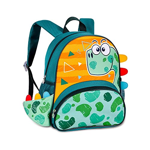 Mochila Escolar de Costas Dino Verde 13'' - Clio Style