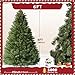 6ft Artificial Christmas Tree Premium Pine Xmas Tree with 1000 Branch Tip, 1 Minute Christmas Tree Unlit Realistic Holiday Party Decor for Home Office, Foldable Stand, Easy Assembly