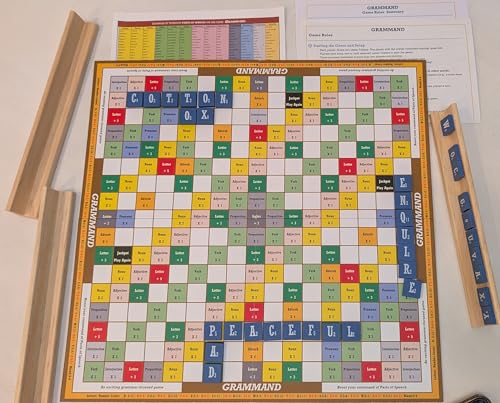 Strategic Parts‐of‐Speech Word Board Game para edades 7+, 2-6 jugadores, tablero de 289 casillas, juego familiar, para amigos y educativo miniatura 3