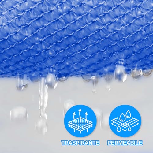 Toldo reclinable de 5 x 6 m con proteccion UV 95% transpirable azul 4