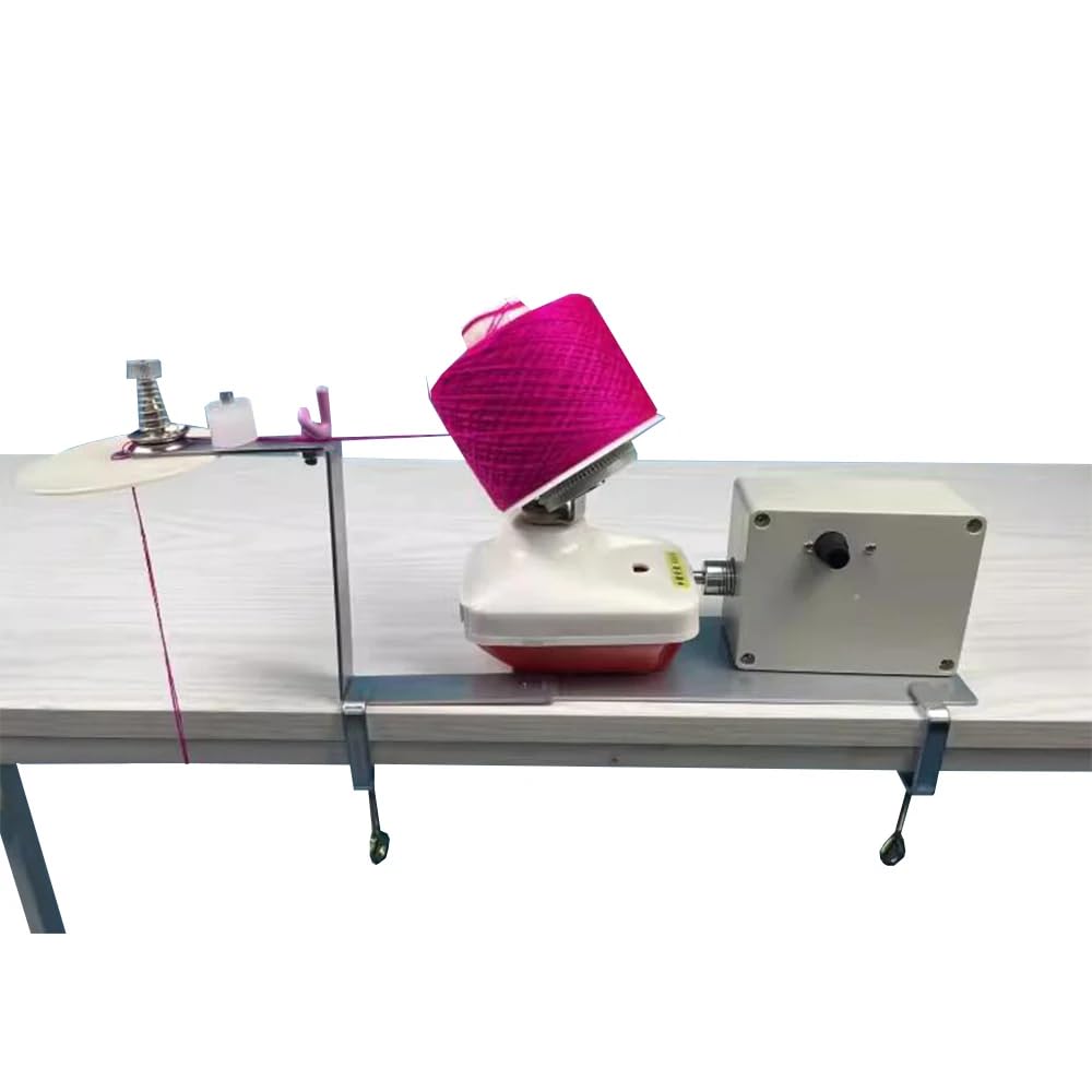 Máquina Bobinadora de Lana Máquina Bobinadora Eléctrica Bobinadora Eléctrica de Lana Bobinadora de Hilo Máquina Bobinadora de Lana de Velocidad Ajustable DC12V（estándar）