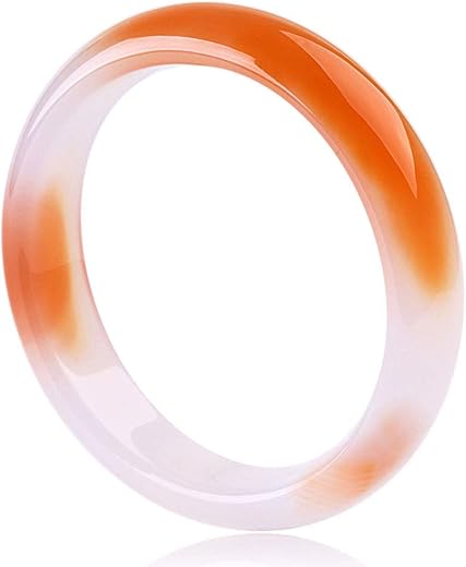 Auspicious Cloud Jade Bracelet Bangle for Women Natural Agate (X-Large Size(64-66))