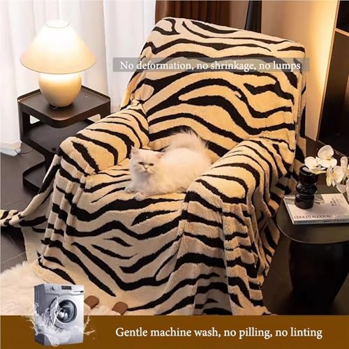 Couverture d'hiver douillette 180x320 cm vert pour canapé 3 places - 7