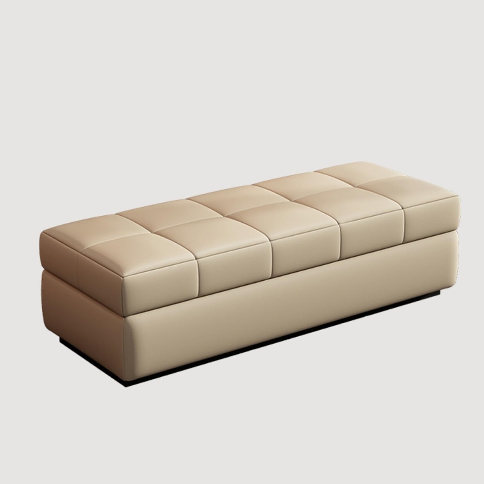 Banc de rangement ottoman avec assise rembourrée pour entrée et salon