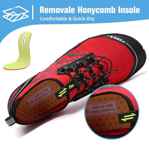 Image of Mishansha Water Shoes for Women Men, Quick-Dry Barefoot Swim Shoes with Drainage Holes, Lightweight Aqua Shoe for Beach Pool River Boating Yoga Walking