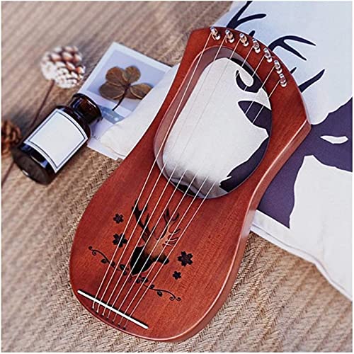 AACXRCR 7 String Lyre Harp Mahonie Solid Wood Metal Snared Instrument Bell Harp Muziekinstrument - Image 6