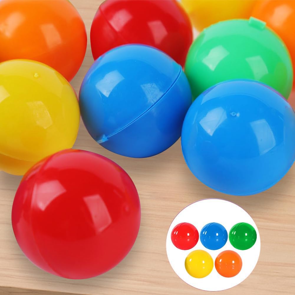 50 bombek do loterii 3 cm z tworzywa sztucznego kolorowe piłki do bingo, dekoracja bez numerów, prezenty świąteczne