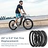 2 Pack 20 x 3.0 in Fat Bike Tires & Tubes, 20 Inch Fat Tire Folding Tires, 76-406 20x3.0 Ebike Tires with Levers, 20x3.0 Electric Bike Tire for Mountain Bikes & Ebikes #1