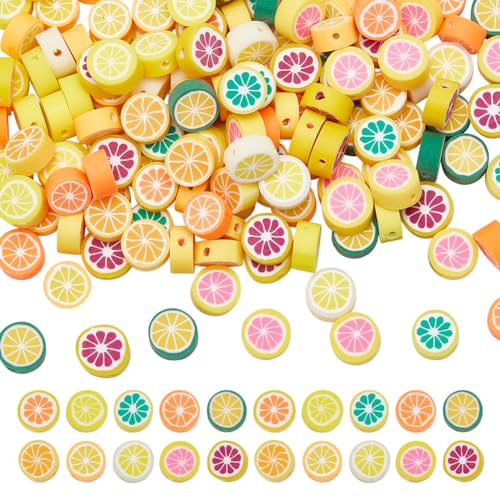 arricraft 170 Pcs Fruit Polymer Clay Beads