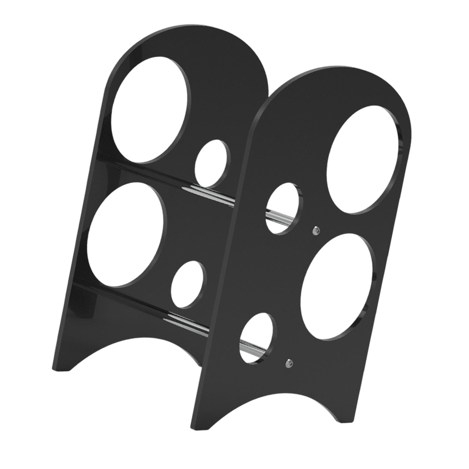 UJEAVETTE Acrylic Wine Rack Wine Bottle Holder Stand for Restaurant Dining Room Pantry Black-image-44