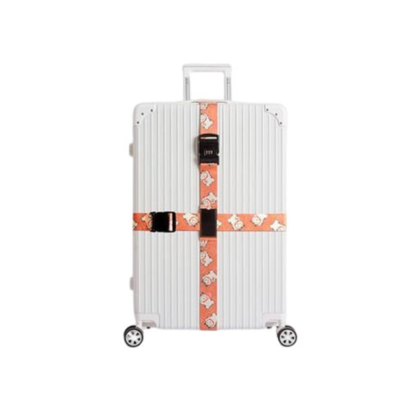 Amazon.co.jp: 十字型ベルト 可愛い 猫柄 犬 スーツケースベルト 荷物