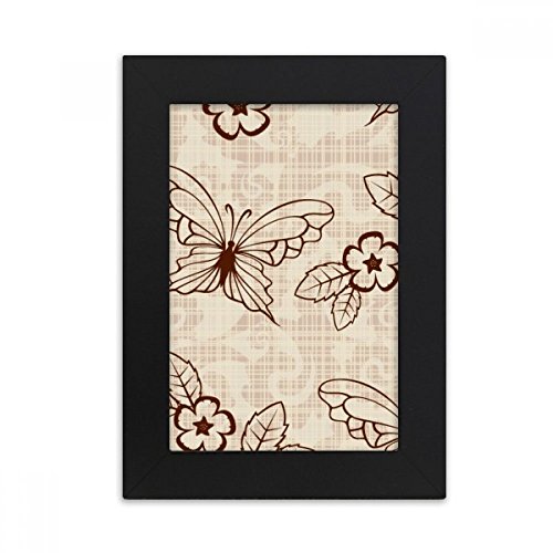 Cadre photo vintage papillon marron decoration interieure cadre bureau 4x6 - 2
