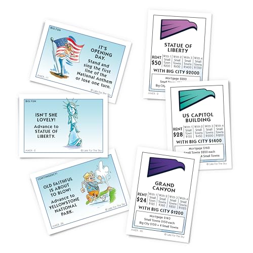 Juego de mesa Late for the Sky America-Opoly miniatura 3