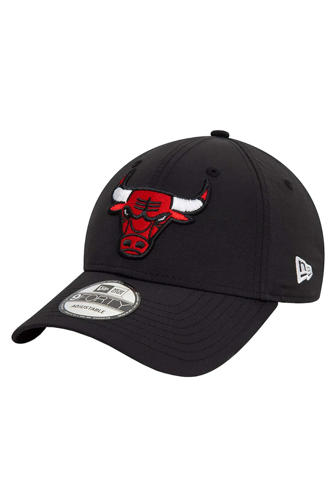 New Era Men's Black Nba 9Forty Recycled Cap Chicago Bulls One Size