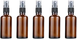 Glass Spray Bottles for Essential Oils, 5 Pack Essential Oil Glass Spray Bottles, Fine Mist Spray Bottles Travel Size Small Empty Spray Bottles
