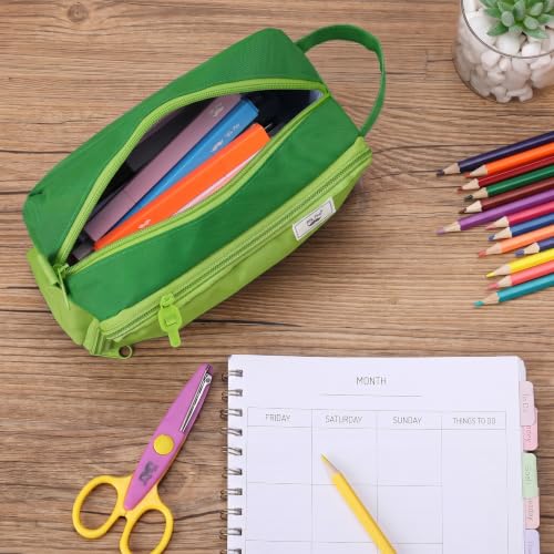 Image of Mr. Pen- High Capacity Pencil Case, Large Pencil Pouch with 3 Compartments and 2 Pockets, Large Pencil Bag with Smooth Zipper, Cute Pencil Case Pouch Organizer, School Supplies for Teens