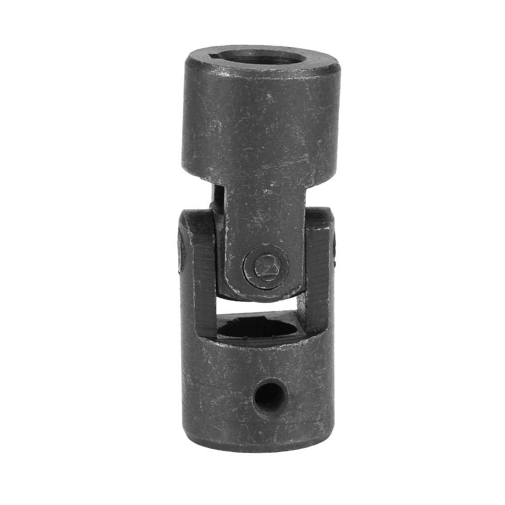 Oumefar Accoppiamento albero girevole in acciaio con giunto universale 14 mm con connettore motore girevole per chiavetta Croce