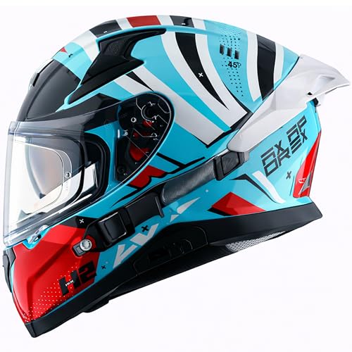Image of Axor Helmets Apex Hex-2 Helmet (Hex Blue Red, Medium)