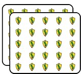 Shield Shaped CENTCOM Logo (Sword Army Central Command) Sticker for Scrapbooking 1" 50 Pack Stickers Waterproof Vinyl Decals