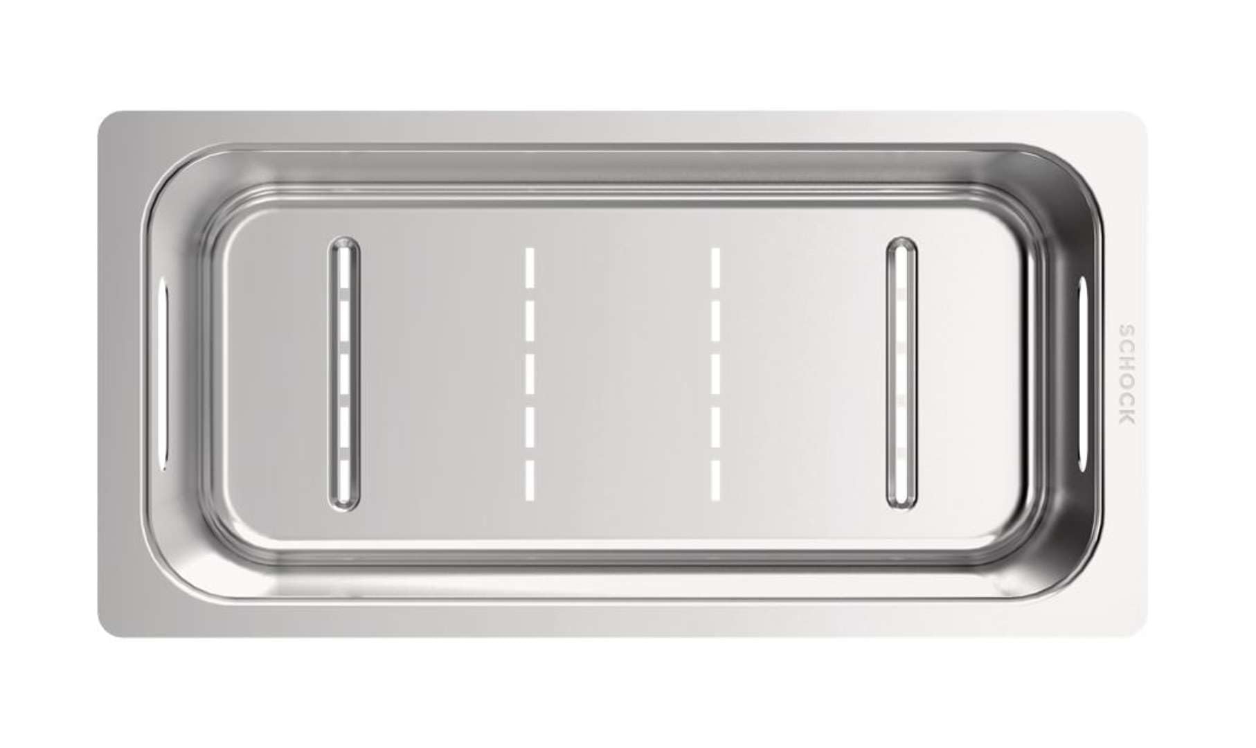 Shock 629017 - Bandeja para fregadero (acero inoxidable, 368 x 185 x 110 mm)