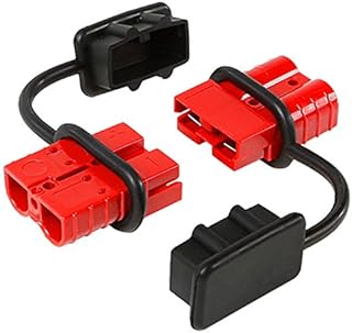 Driver Recovery 6-10 Gauge Battery Quick Connect / Disconnect (2 Pack) 75 Amps Wire Harness Plug for Winch or ATV Quad