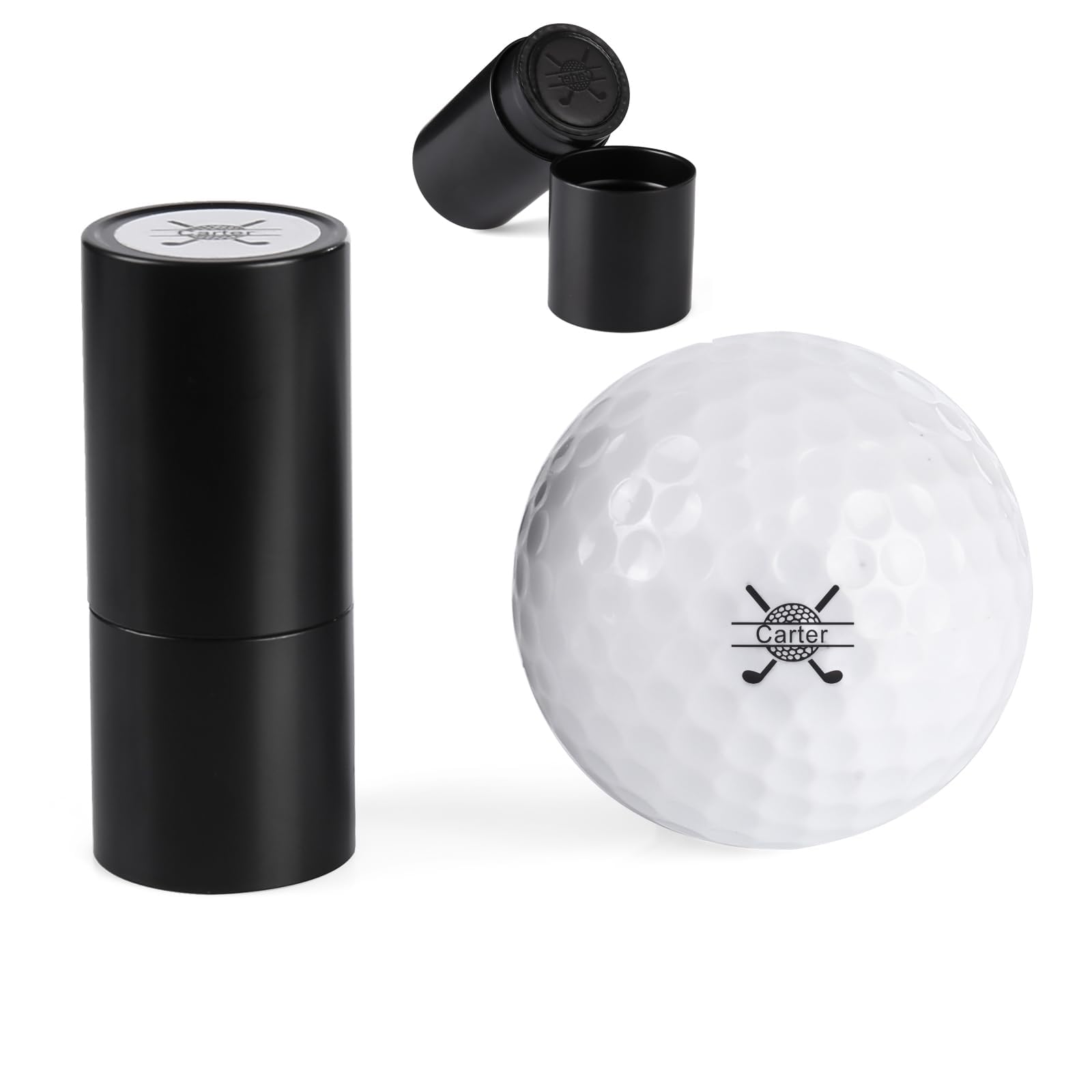 Rayiant Golf Ball Stamp, Upgraded Personalized Golf Ball Stamper, Self-Inking Golf Ball Stamp Markers, Gifts for Dad Husband Grandfather, Golfer Gift
