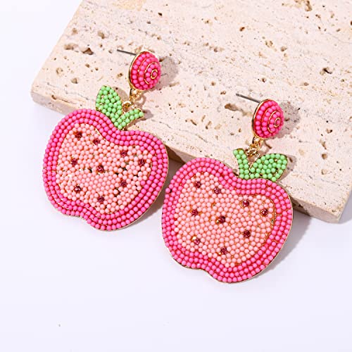 MOLOCH Teacher Earrings - Beaded Rhinestone Maestra Dangle Earrings for Back to School and Teacher Appreciation Gifts2