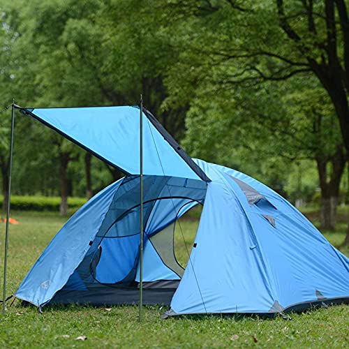 Carpa de Camping para 2-3 Personas Impermeable Amarilla miniatura 4